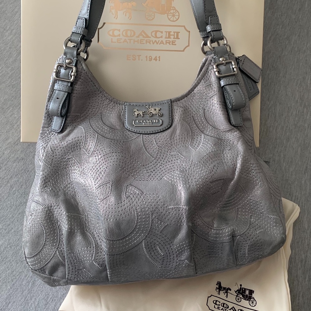 Coach Gray Hobo Bag